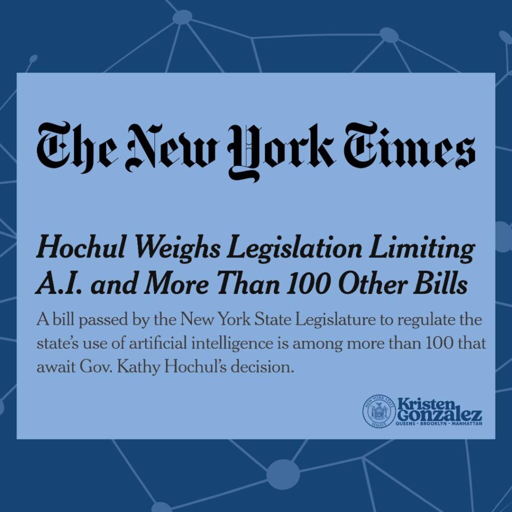 Gonzalez Champions Groundbreaking Legislation to Oversee Artificial Intelligence