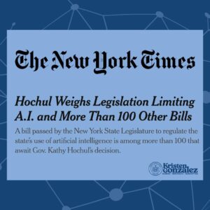 Gonzalez Champions Groundbreaking Legislation to Oversee Artificial Intelligence