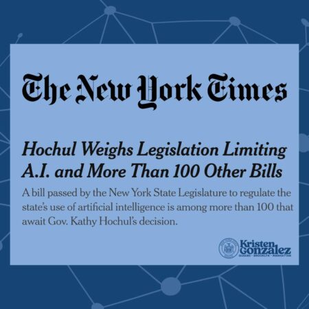 Gonzalez Champions Groundbreaking Legislation to Oversee Artificial Intelligence