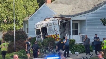 Ambulance Crashes Into New Jersey Home in Shocking Accident