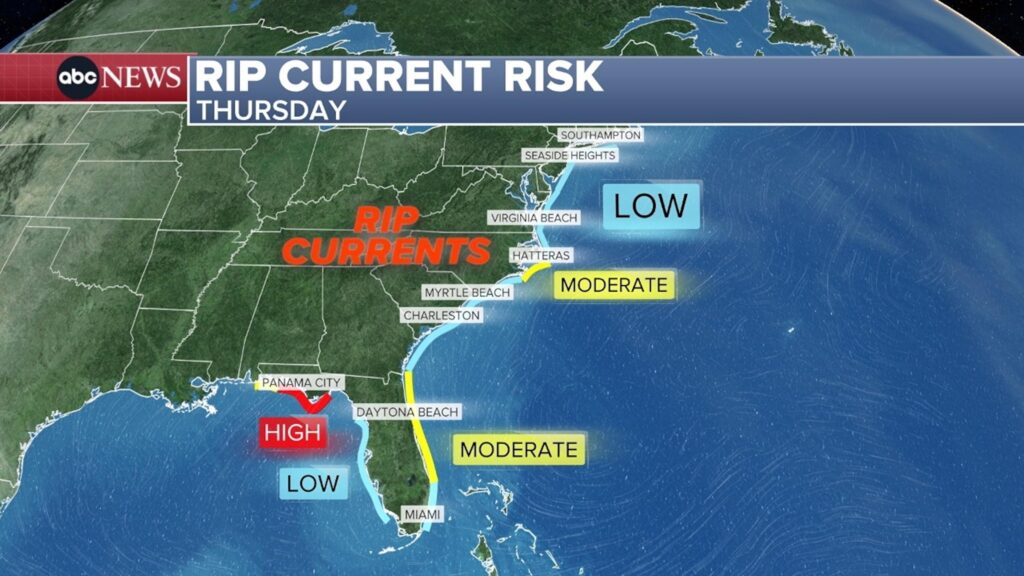Hurricane Erin to Trigger Dangerous Rip Currents Along NY and NJ Coasts This Week