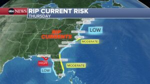 Hurricane Erin to Trigger Dangerous Rip Currents Along NY and NJ Coasts This Week